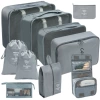 [Ten pieces of cosmetic bags washing bags] Gray