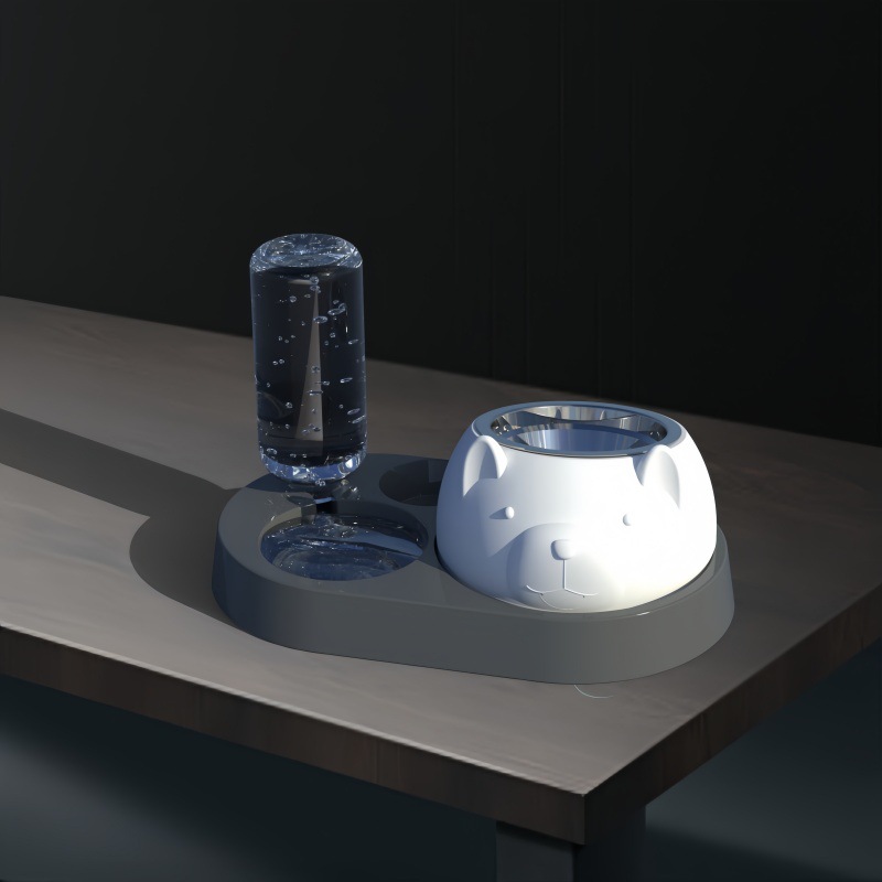 Gato tazón de cerámica tazón de alimentos protección cervical columna vertebral automática agua potable oblicua gato comida tazón de arroz tazón gatito agua potable anti-golpe