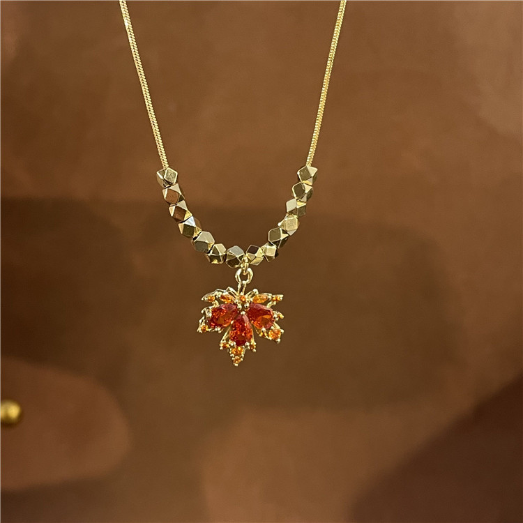 Fashion Leaf Copper Inlay Zircon Earrings 1 Piece