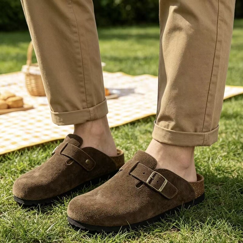 Summer Cork Birkenstock Slippers for Women, Retro Closed-Toe Slippers for Men, Thick-Soled Non-Slip Flip-Flops, Beach Sandals Summer Cork Birkenstock Slippers for Women, Retro Closed-Toe Slippers for Men, Thick-Soled Non-Slip Flip-Flops, Beach Sandals