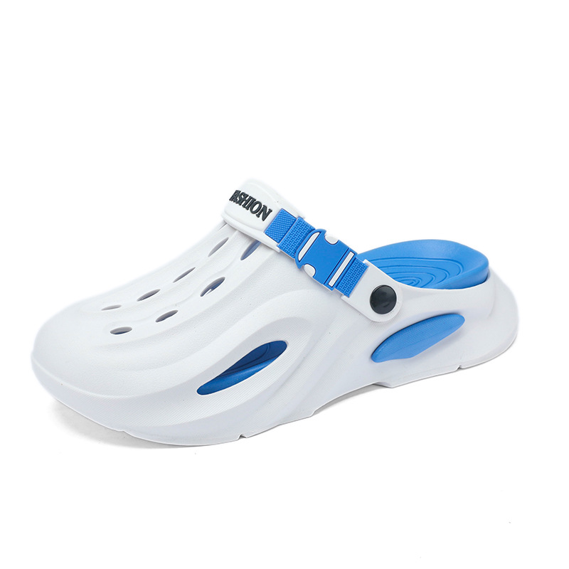 2025 verano nuevo estilo eva deportes al aire libre hombres y mujeres ocio suela gruesa hueco Baotou aumento par zapatos con agujeros