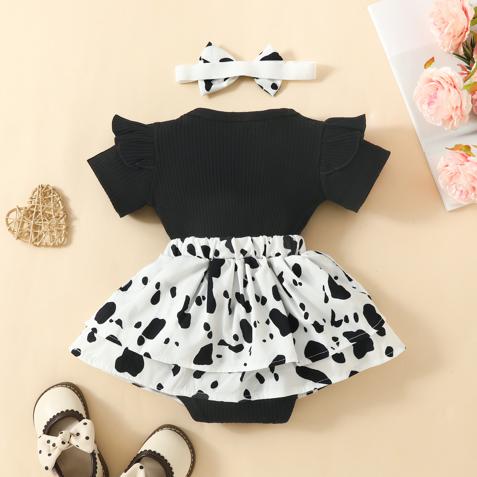 Basic Color Block Cotton Baby Clothing Sets display picture 2