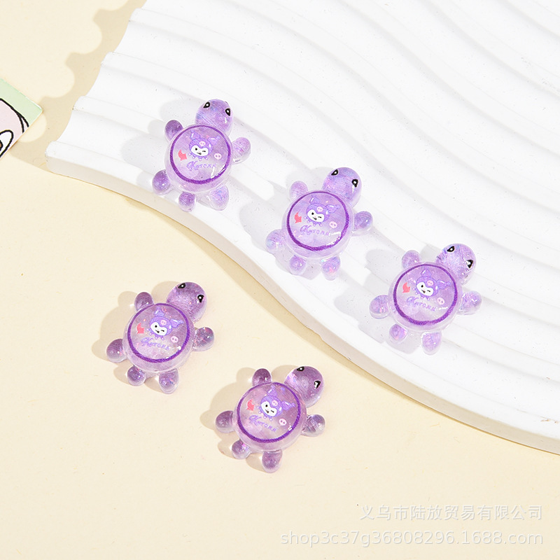 Mini decoración de tortuga, tortuga, cara a cara, campeón de tortuga luminoso, la misma artesanía de resina, regalo de moda