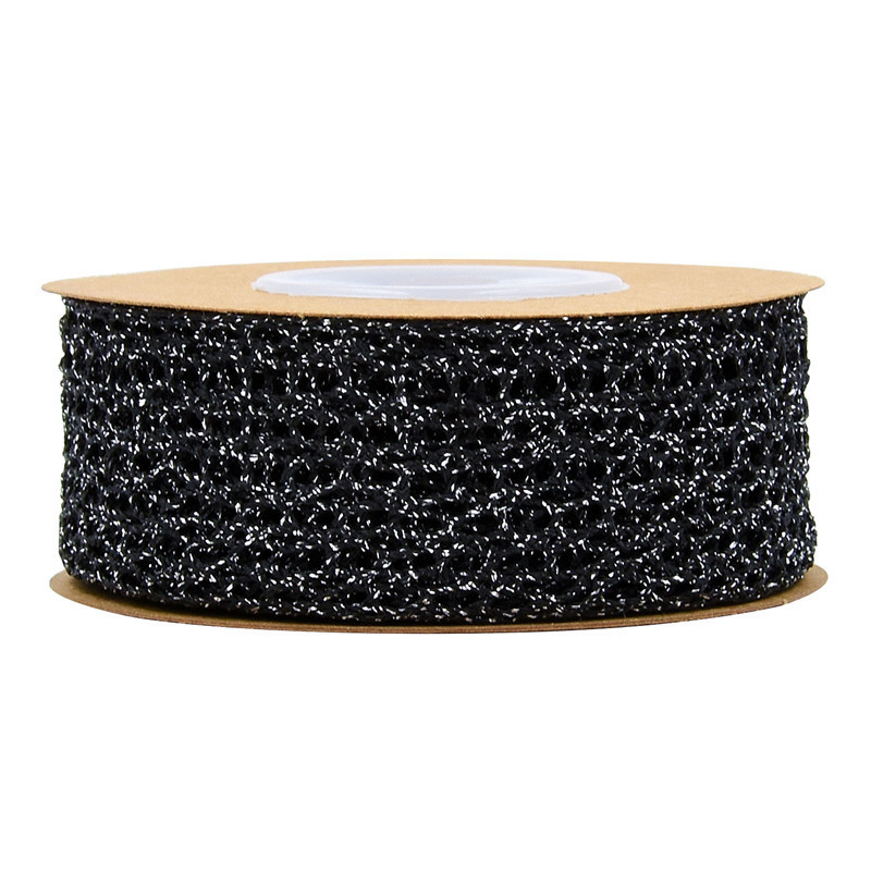 Estilo coreano transfronterizo nueva malla hueco banda de encaje moda estilo coreano accesorios para el cabello arco material con seda tejida de plata