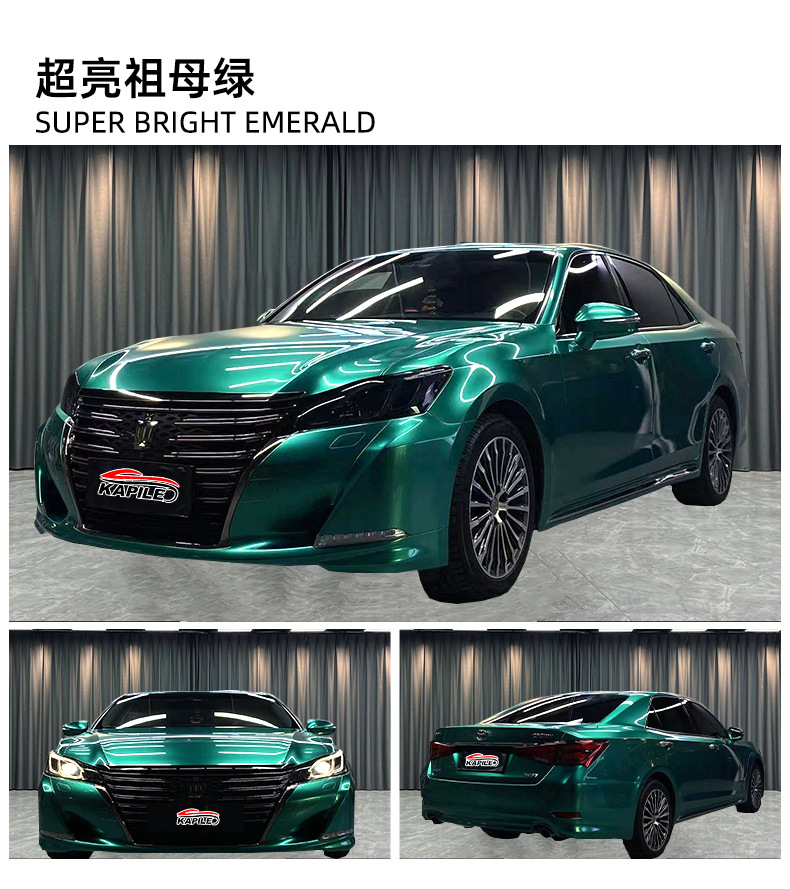 Car Color Changing Film Source Factory Pet Material Color Changing Film Super Bright Metal Midsummer Purple Polymer Pvc Color Changing Film
