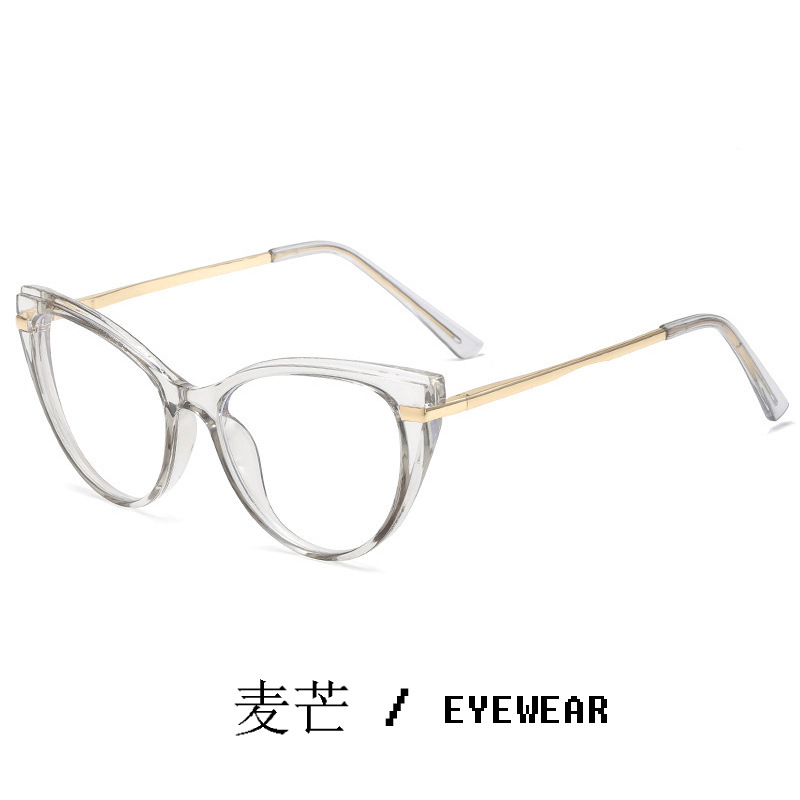 Cross-mirror foreign trade new TR90 frame glasses spring leg cat eye…