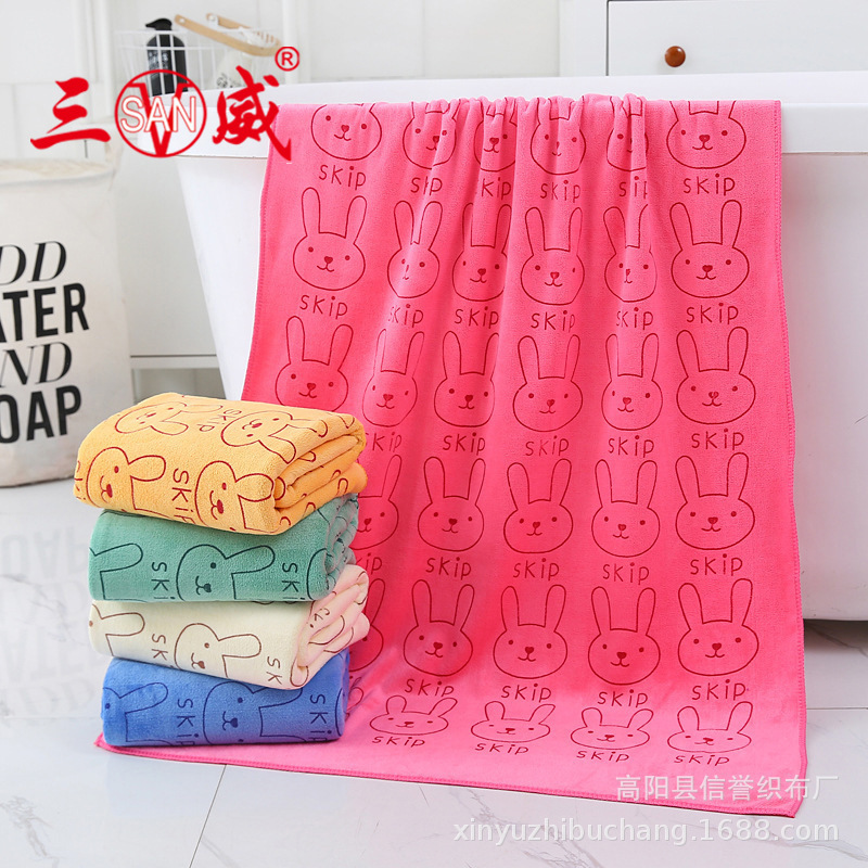 400 Printed Fiber Bath Towels, Beauty Salon Absorbent Hair Drying Towels, Beach Towels, Hotel Large Bath Towels, Manufacturer Wholesale
