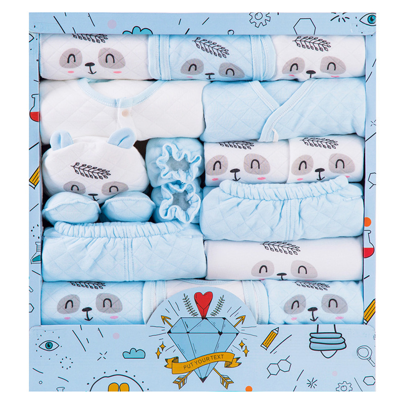 新生儿礼盒套装纯棉婴儿衣服秋冬季加厚刚出生宝宝见面礼满月礼物