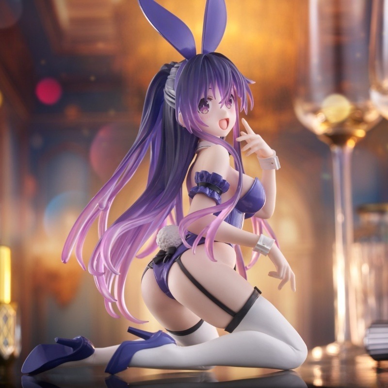 デート・ア・ライブ バニーガール 夜刀神十香 跪いている美少女 アニメ フィギュア モデル オーナメント シーン|undefined
