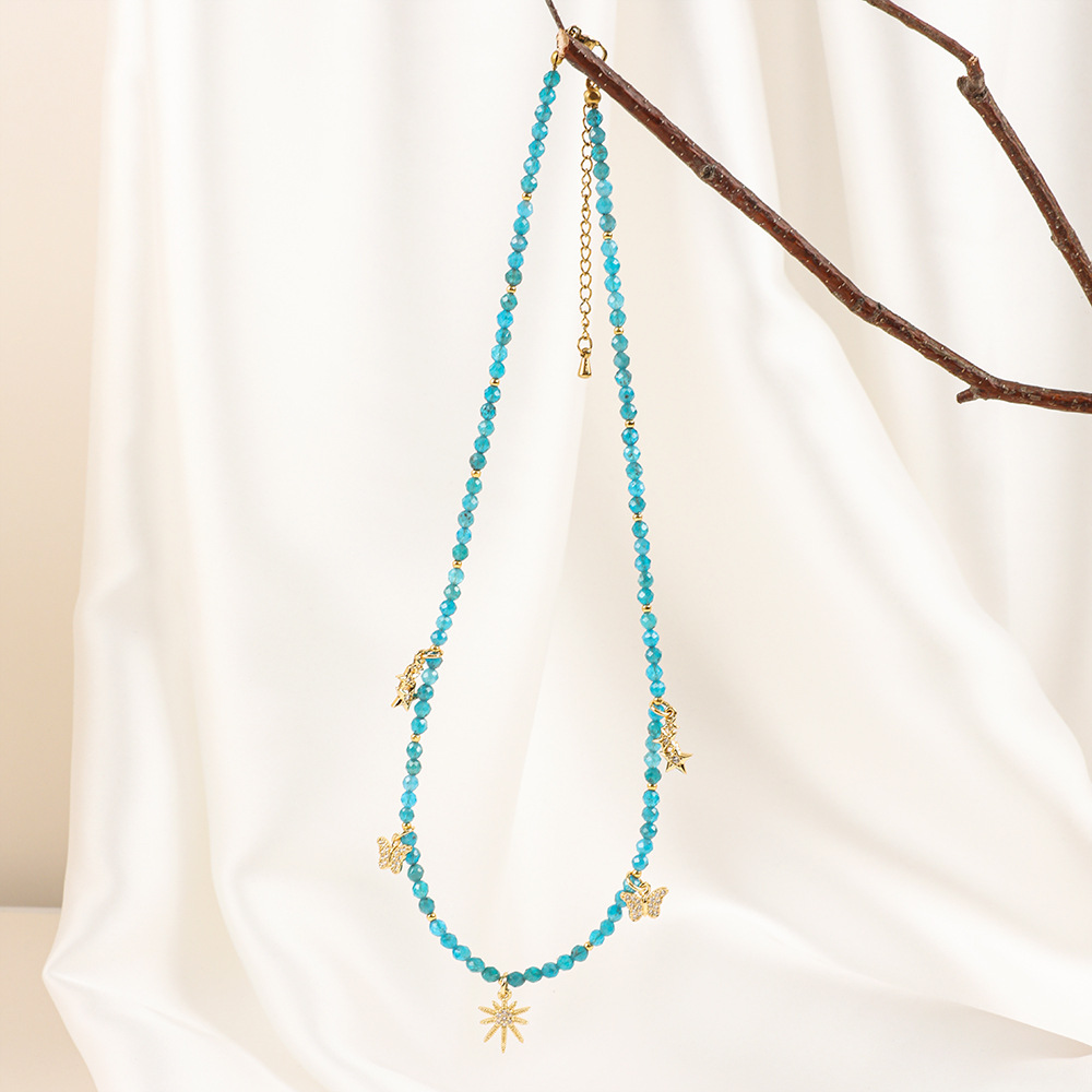 20g Weight Necklace Classification 1 Piece Quantity Travel Occasion Alloy, Agate Material Heart Shape Pattern Women's Gender Beaded Design Ethnic Style, Bohemian Style Ethnic Style Bohemian Heart Shape Alloy Agate Necklace In Bulk 33