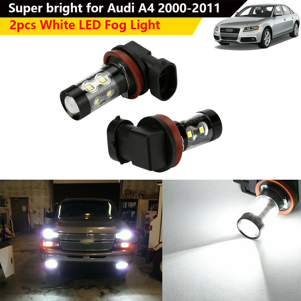 Lámpara de niebla LED de alta potencia 50W H8 / H9 / H11 10smd Lámpara de niebla delantera 6000K