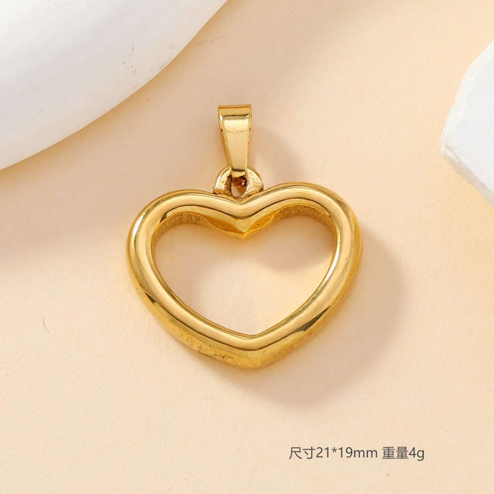 Colgante único transfronterizo de acero inoxidable fundición pulsera collar colgante amor cruz elemento diy accesorios