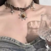 6# Sun leather splicing necklace
