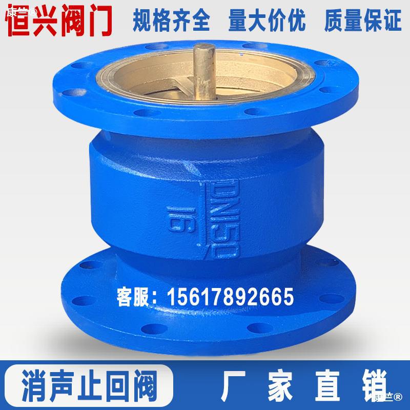 HC41X-16 flange Noise elimination Check valve A one-way non-return valve DN40 50 65 80 100 150 200