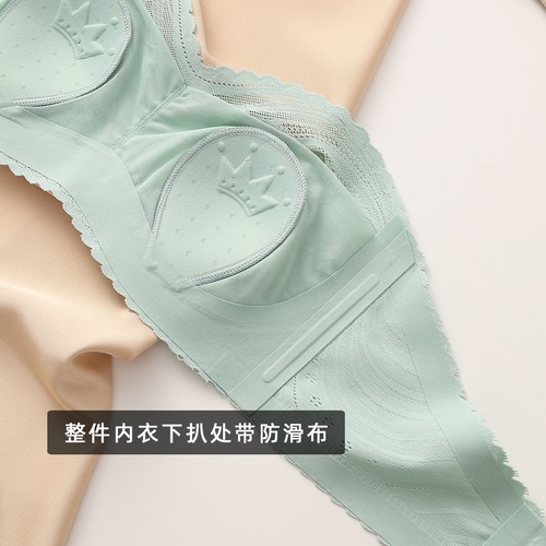 Strapless underwear for women, invisible non-slip tube top, wrapped chest to prevent exposure, summer thin large breasts showing small seamless bra