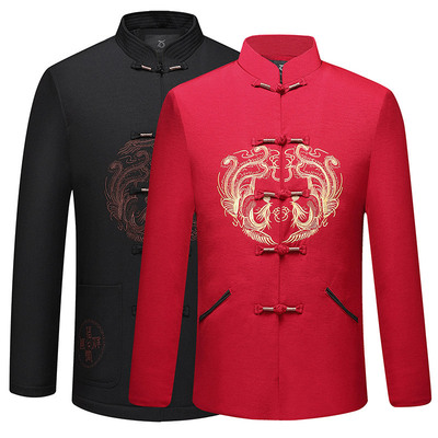 情侣唐装男中老年人爸爸生日宴会外套老人爷爷奶奶过寿中国风男装