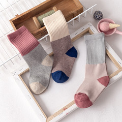 新生嬰幼兒童中筒襪春秋男女寶寶中長筒小腿襪子秋冬款幼童堆堆襪