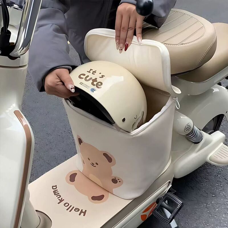 Electric Vehicle Sunshade Front Seat Storage Bag, Universal for Electric Bikes, Large Capacity Storage Bag, New Product