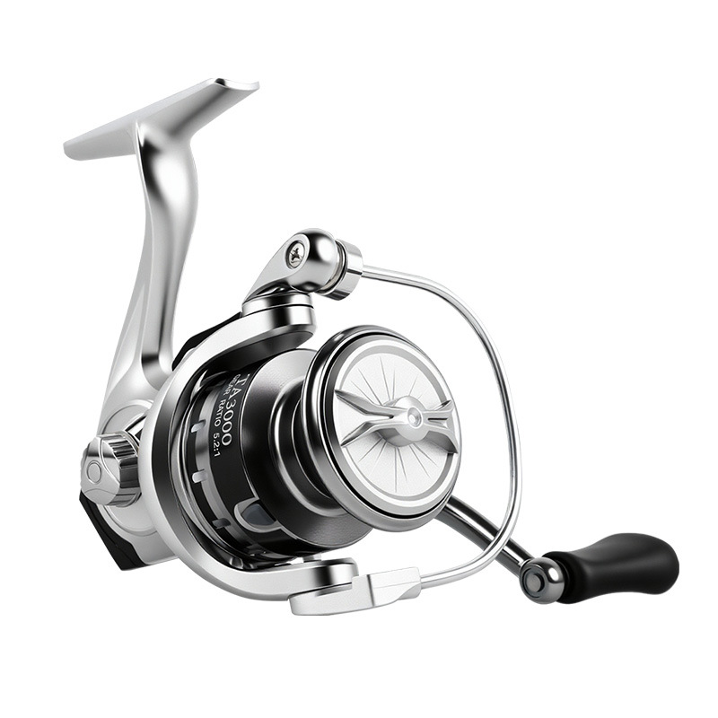 rueda giratoria toda metálica biselada taza de línea de pesca caña de mar rueda de línea de pesca de metal rueda de carretera subrueda de pesca rueda de pesca equipo de pesca