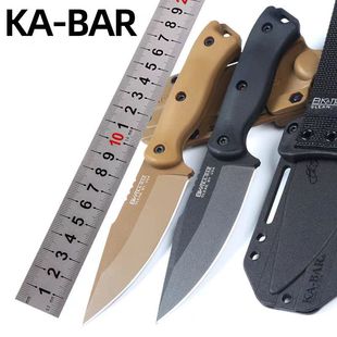 One-piece steel straight knife Kabbah BK-18 outdoor self-defense survival knife with high hardness