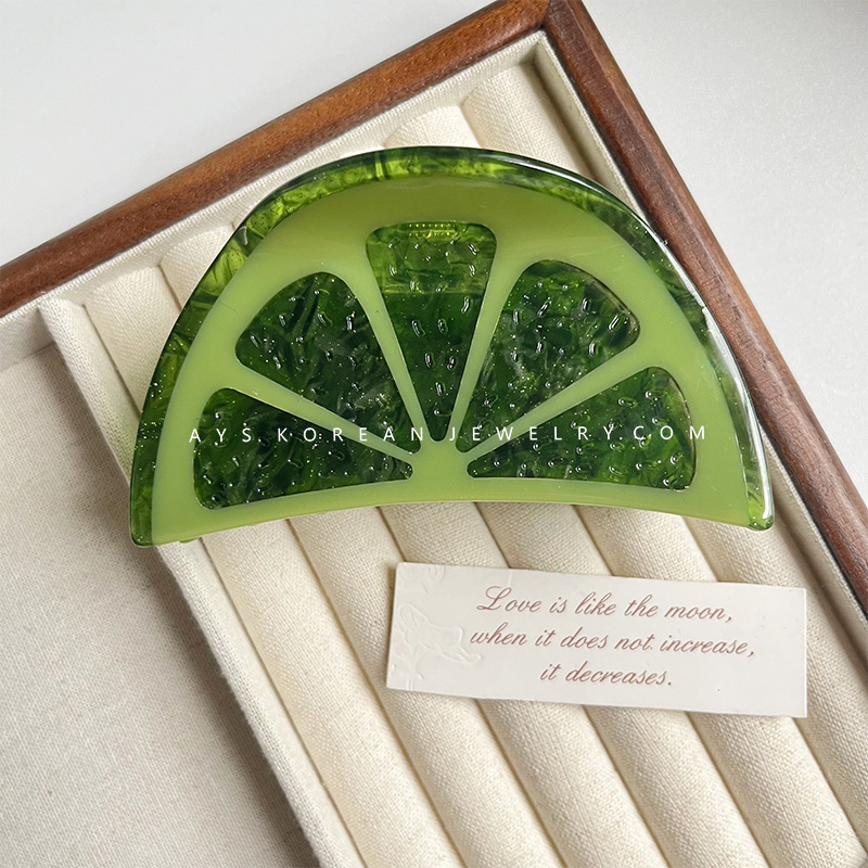 Splicing, Fruit Pattern Cute Sweet Women's Splicing Fruit Acetic Acid Hair Clip Hair Claws