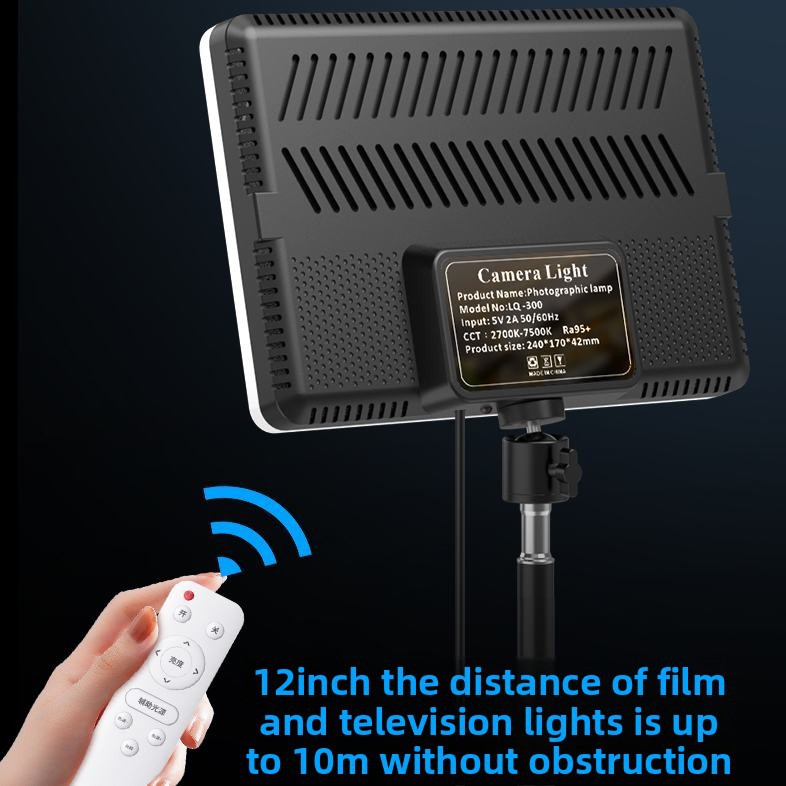 12-inch LED Soft Beauty Ring Light - Portable Square Panel