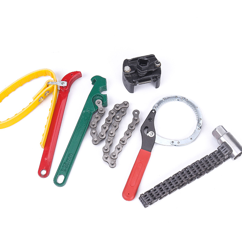 机油格拆卸链条皮带滤清器扳手 机油滤芯扳手万用机滤拆装工具