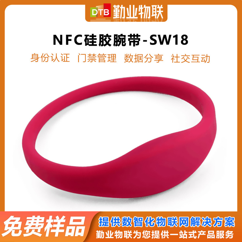 DTB-SW18 ウォーターパーク RFID チケットブレスレット防水性と耐摩耗性リストバンドクローズドループシリコンリストバンド|undefined