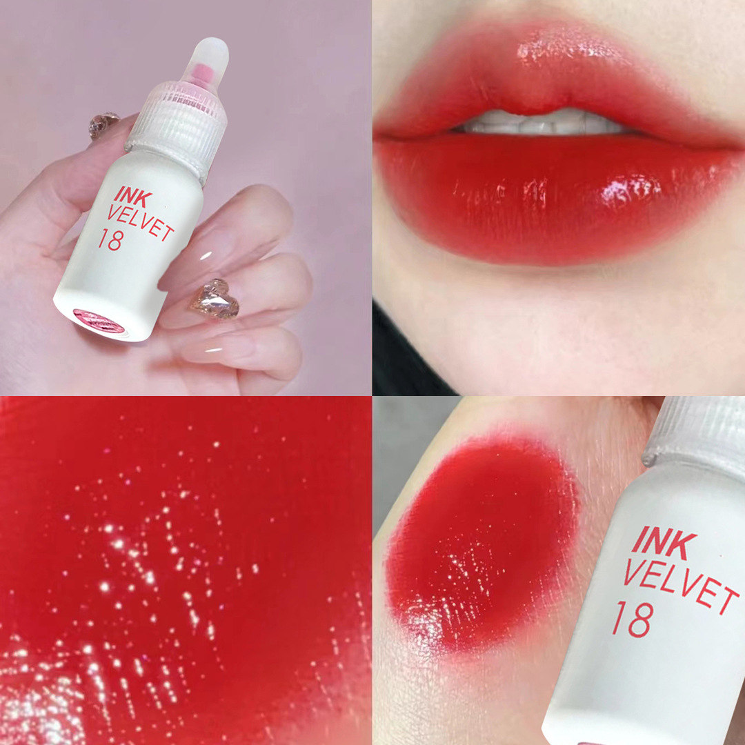 Daimanpu, botella de algodón blanco de leche, esmalte labial hidratante, esmalte labial blanqueador duradero.