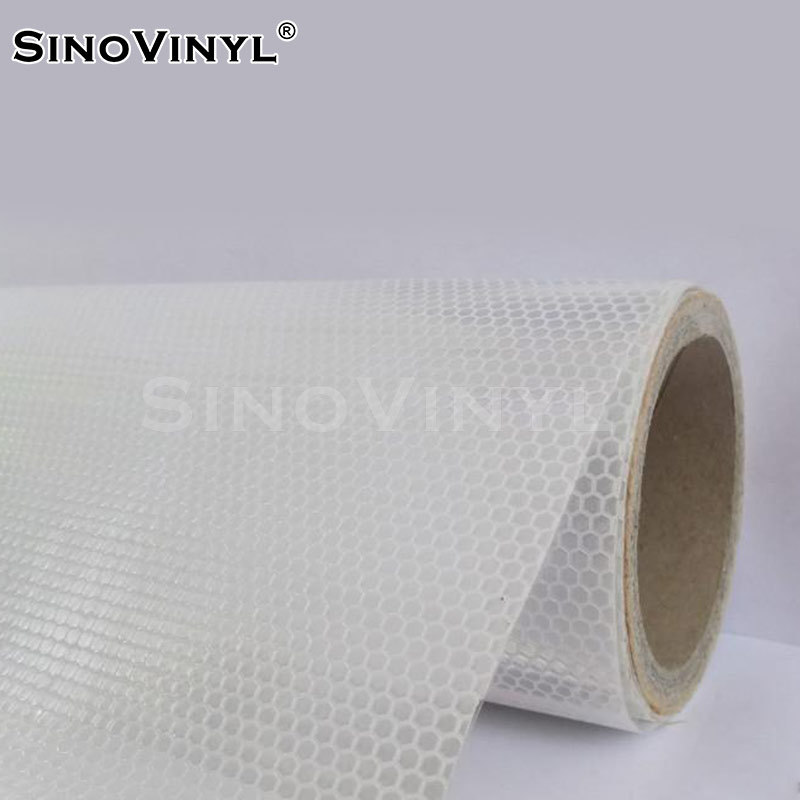 Xinlang transparente de celosía de cristal película reflectante panal ranura de hendidura reflectante luminoso signo de advertencia adhesivo instantáneo
