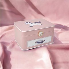 ジュエリーボックス引き出しタイプ二層デスクトップレザー多層引き出し家庭用大型収納収納ボックス特別なロック可能なPU