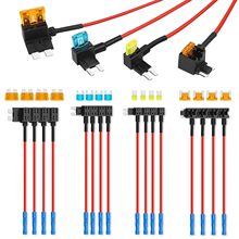 跨境批发32PCS袋装 12V/中号小号微型迷你汽车插片式保险丝取电器