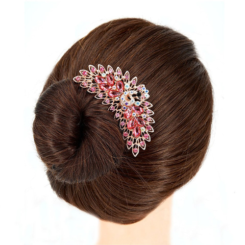 Cross-border antique peacock comb, retro hair comb, rhinestone hair accessories, bridal headwear, hairpins, hairpins, hairpins, wholesale