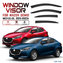 适用于马自达MAZDA Demio Window visor车窗晴雨挡雨遮阳板雨眉