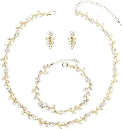 G256 gold and white three -piece set