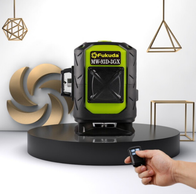 福田Fukuda12线激光水平仪绿光贴墙贴地仪一体高精度安平打线仪