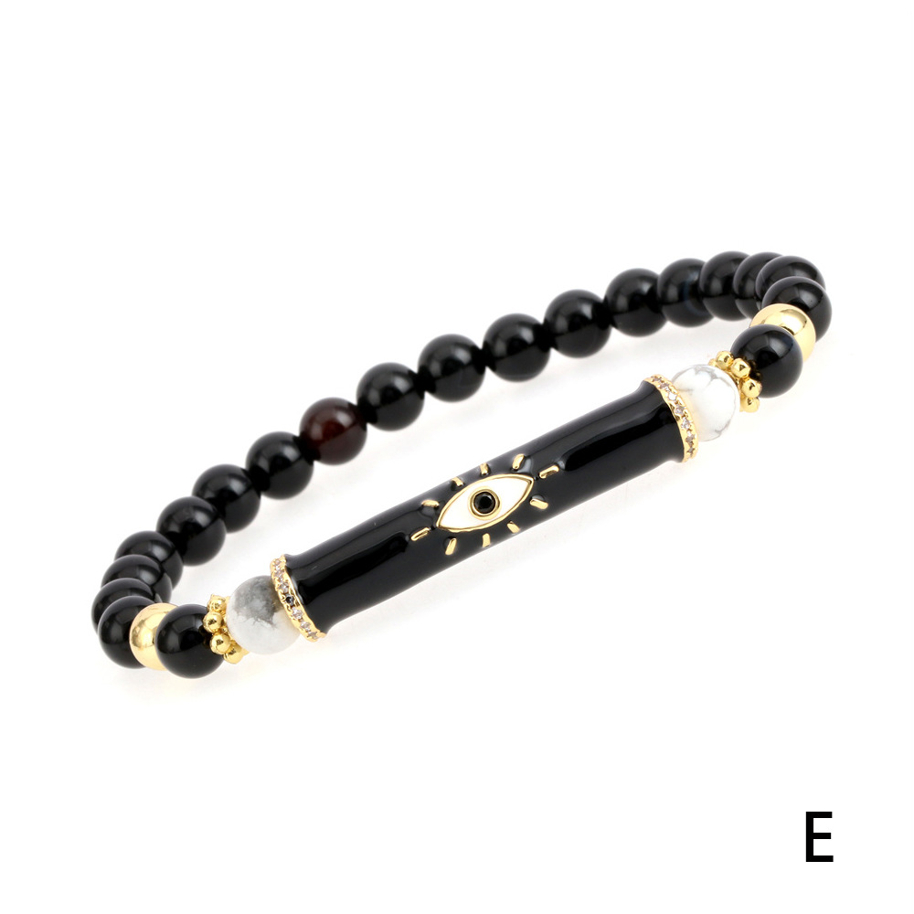 Fashion Eye Copper Enamel Bracelets 1 Piece