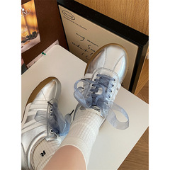 Lightweight versatile thick-soled AGNES women's shoes 2023 new summer trendy student white shoes retro German training shoes