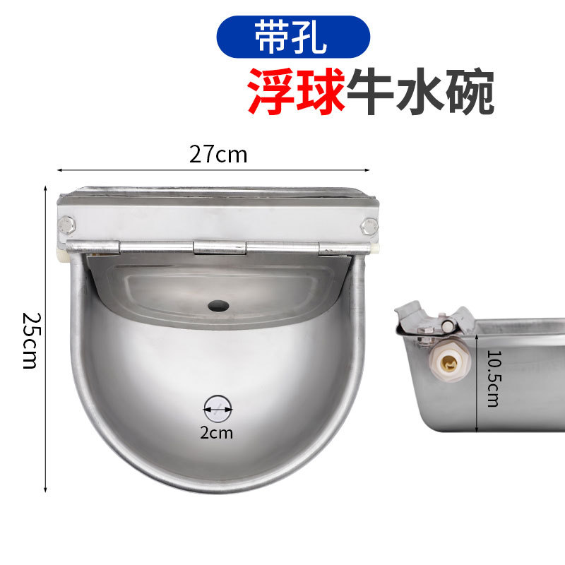 Cuenco del agua con la bola flotante del agujero