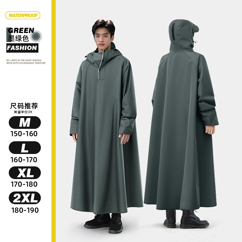 レインコートとレインパンツセット、厚みのある大雨雨よけレインコート、スプリットタイプ、男性用サイクリング作業、屋外建設現場のテイクアウトライダー|undefined