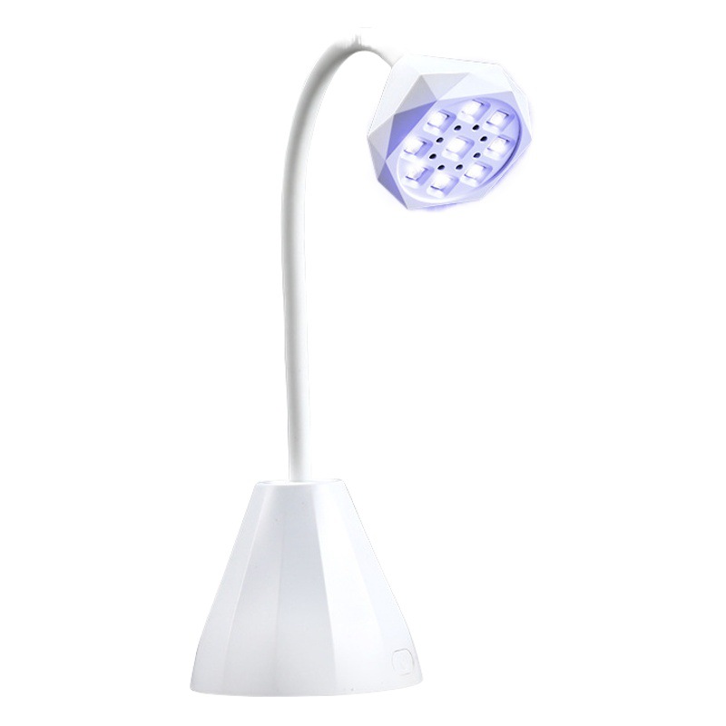 Lámpara de uñas de loto recargable de escritorio mini lámpara de fototerapia pegamento de extensión de uñas lámpara de cocción pegamento de uñas lámpara de curado UV de secado rápido
