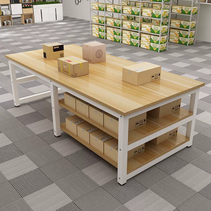 Рабочий стол трехслойный стол для экспресс-упаковки офис конференц-зал мастерская прямоугольный операционный стол двухслойный напольный стол