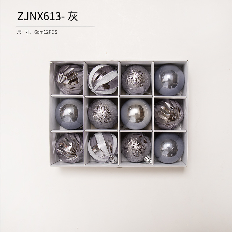 Bola de Navidad árbol de Navidad adornos de decoración colgante de bola de colores accesorios de material de Navidad DIY decoración de Navidad al por mayor