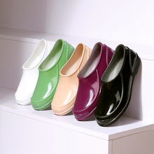 女款雨鞋低帮厨房工地水鞋平底舒适防滑防水胶鞋百搭夏季女士雨靴