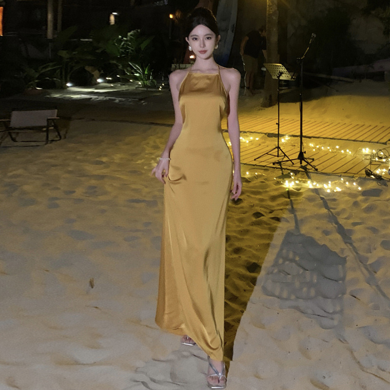 F6652 600K VÁY ĐẦM LIỀN THÂN DÁNG DÀI NỮ SHETDT DÁNG ÔM BODY GỢI CẢM SEXY THỜI TRANG NỮ ĐỒ ĐI BIỂN VÁY MAXI G01 SẢN PHẨM MỚI