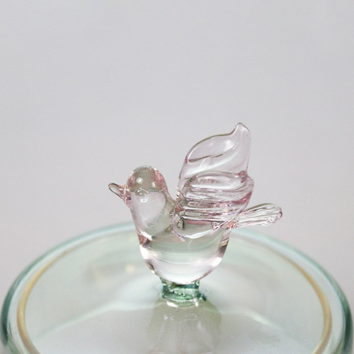 European-style small glass cake plate transparent dust cover fruit plate dessert table creative wedding furniture decoration