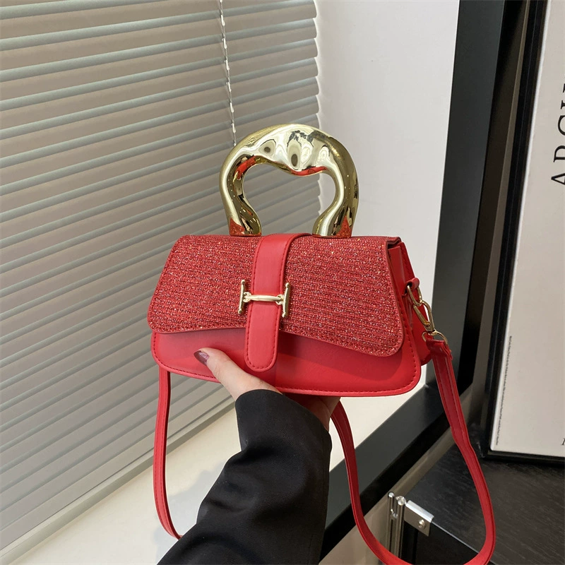 Handheld shoulder bag, summer one-shoulder bag, high-end