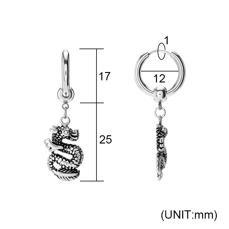 Minimalistiske herre øreringe i rustfrit stål retro_voghion.com