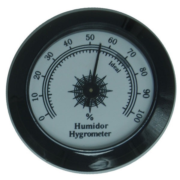 塑胶款指针50MM湿度计温度计保湿器镶嵌式雪茄盒叶盒保湿测温精准
