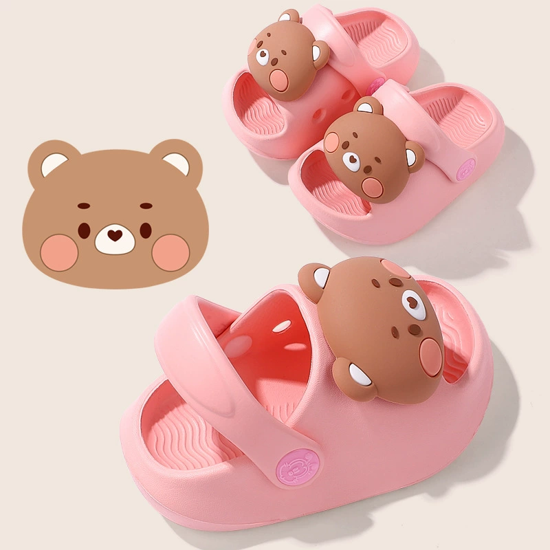 Детские тапочки, мультяшные милые сандалии для раннего возраста, 1-5 лет